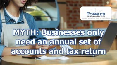 MYTH: Businesses only need an annual set of accounts and tax return