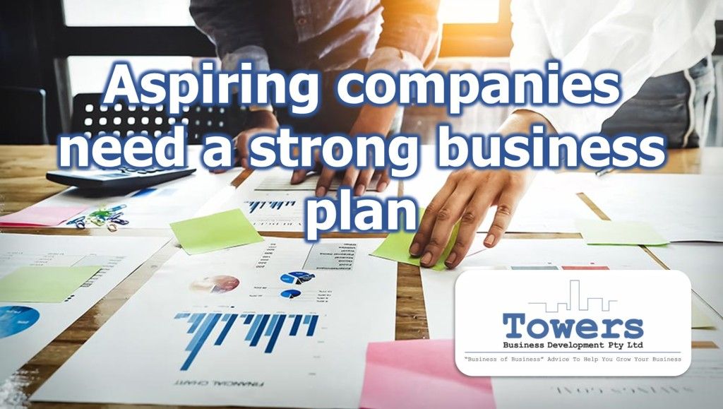 Aspiring companies need a strong business plan