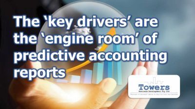 The ‘key drivers’ are the ‘engine room’ of predictive accounting reports