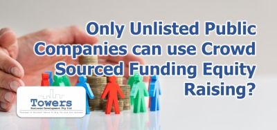 Only Unlisted Public Companies can use Crowd Sourced Funding Equity Raising?