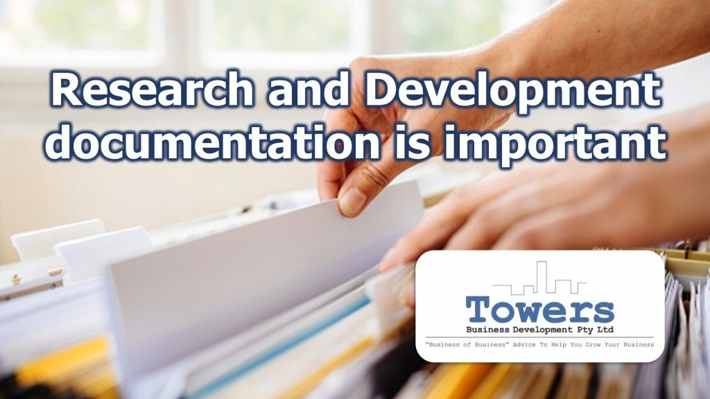 Research and Development documentation is important