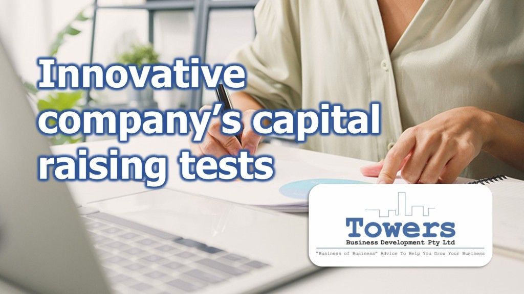 Innovative company’s capital raising tests