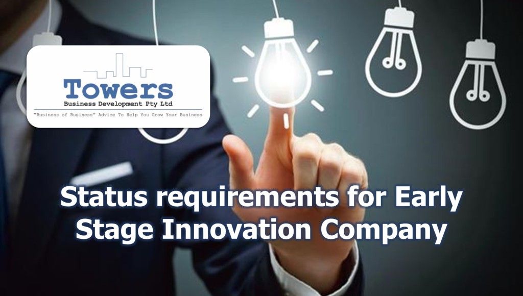 Status requirements for Early Stage Innovation Company